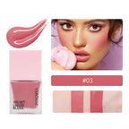 4-Color Liquid Blush – Long-Lasting, Blend able Vegan Cheek Tint