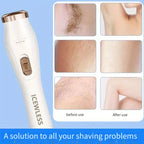 Electric Waterproof Hair Trimmer for Women – Painless Body & Facial Hair Removal