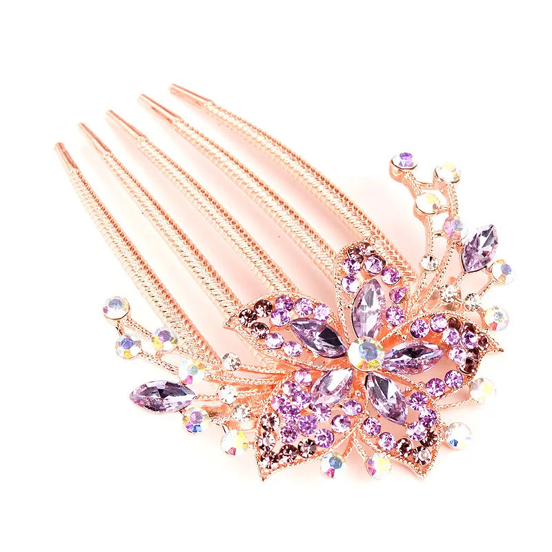 Elegant Bridal Rhinestone Hair Comb – Wedding Hair Clip & Tiara Barrette for Brides