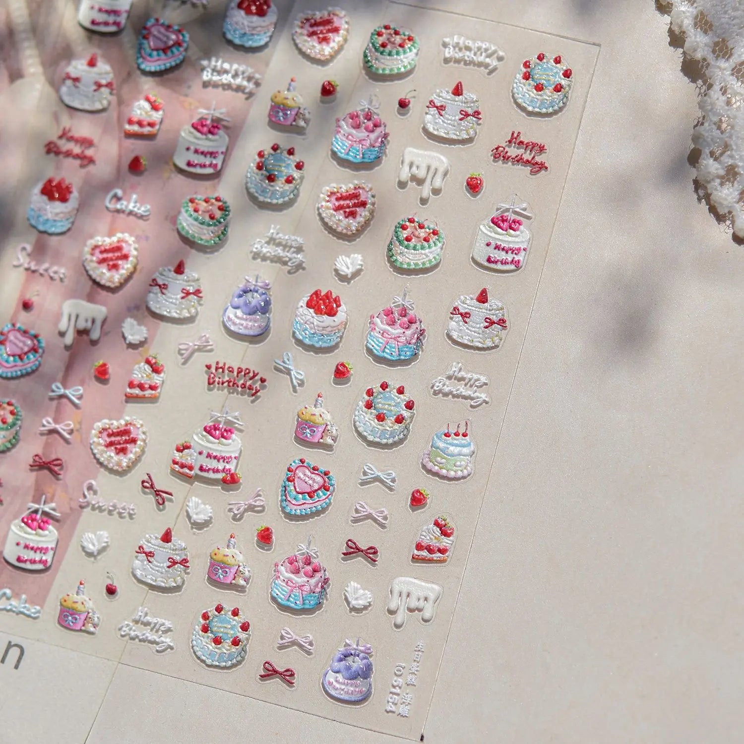 Autumn Maple & Ginkgo 5D Nail Art Stickers – Pumpkins, Ladybugs & Mushrooms