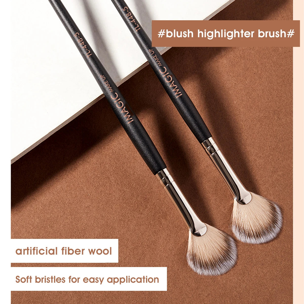 IMAGIC Highlighting Blush Brush – Soft, Professional, Multifunction Makeup Tool