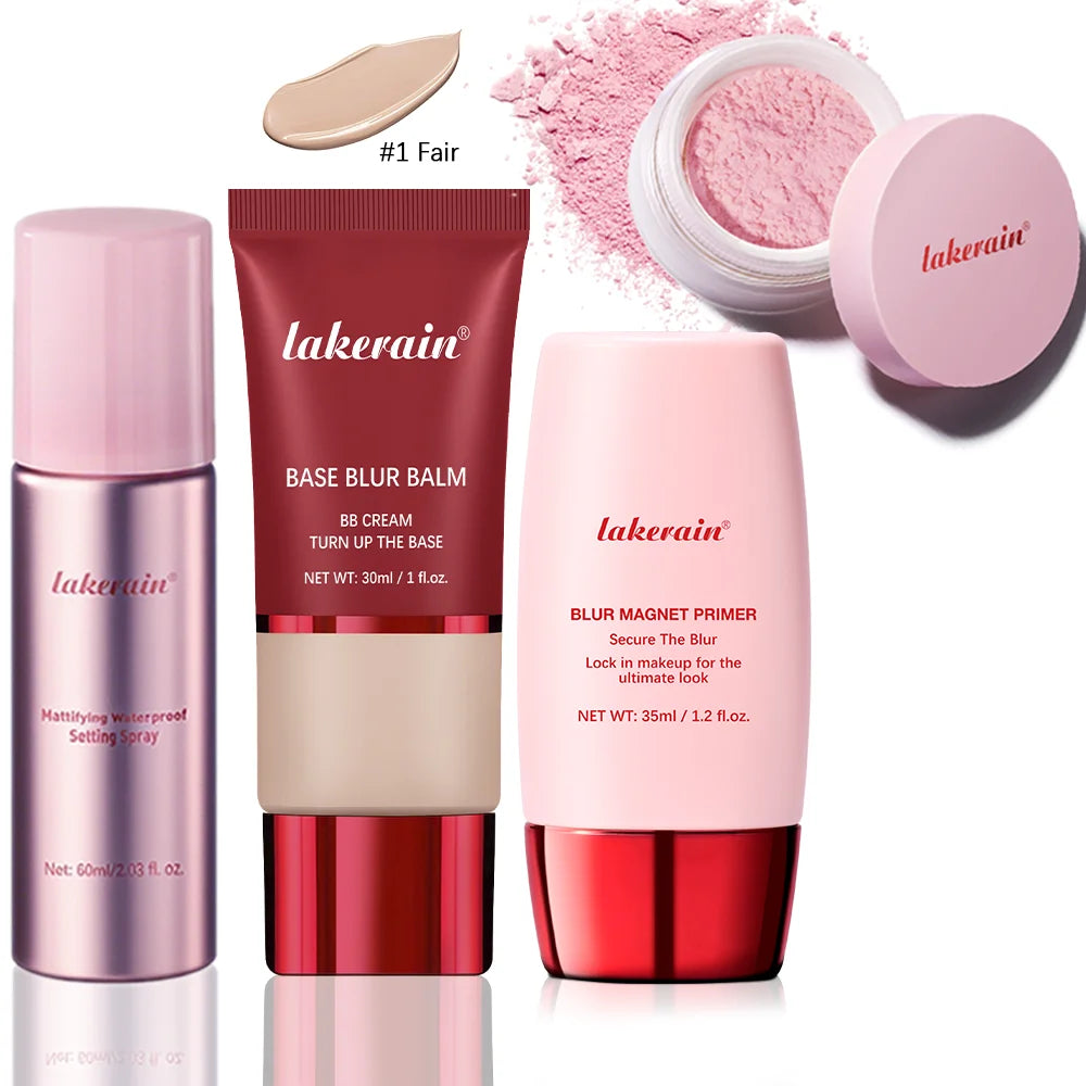 Ultimate Blurring Setting Kit – Travel Size Waterproof Primer & Powder for Oil Control