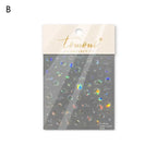 3D Summer Ocean Nail Stickers – Shell, Bubble & Dolphin Decals
