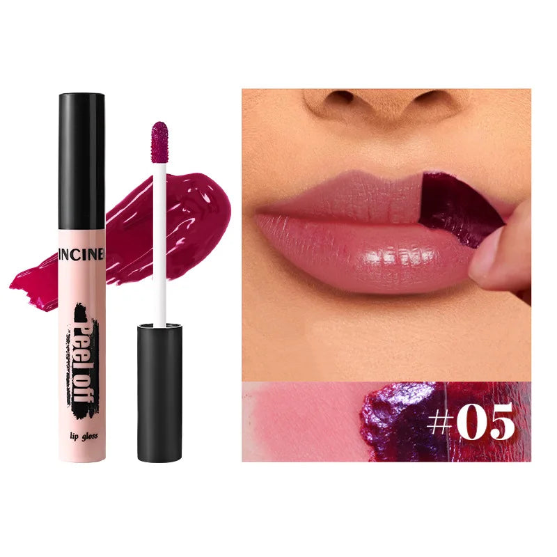 Peel-Off Matte Lip Tint – Long-Lasting Waterproof Lip Stain & Gloss
