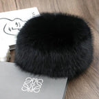 Women’s Faux Fox Fur Winter Hat – Warm Snow Ski Cap, Windproof Russian Style Ear Warmer Bonnet
