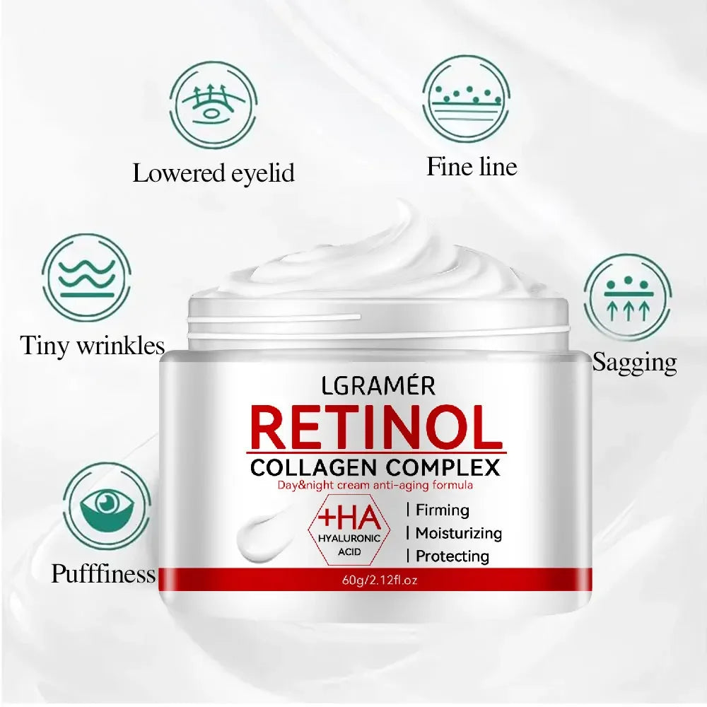 Retinol Firming Collagen Cream – Anti-Wrinkle & Brightening Moisturizer