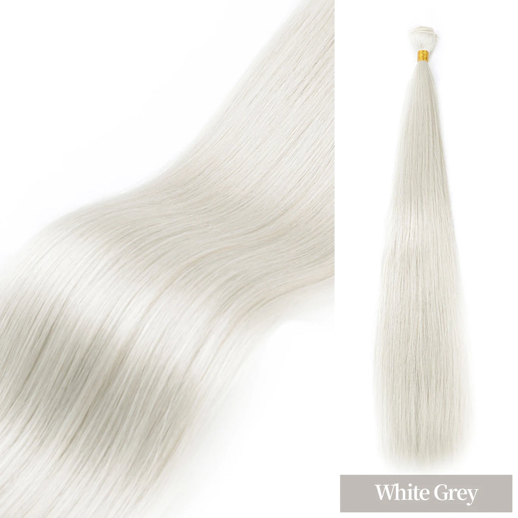 24" Straight Synthetic Hair Bundles – Ombre Blonde Extensions
