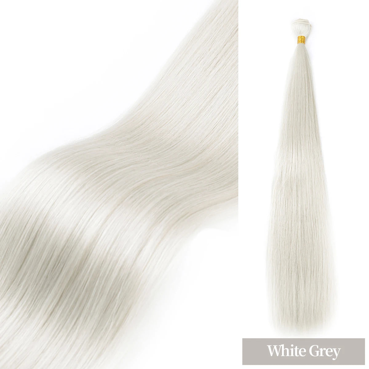 24" Straight Synthetic Hair Bundles – Ombre Blonde Extensions