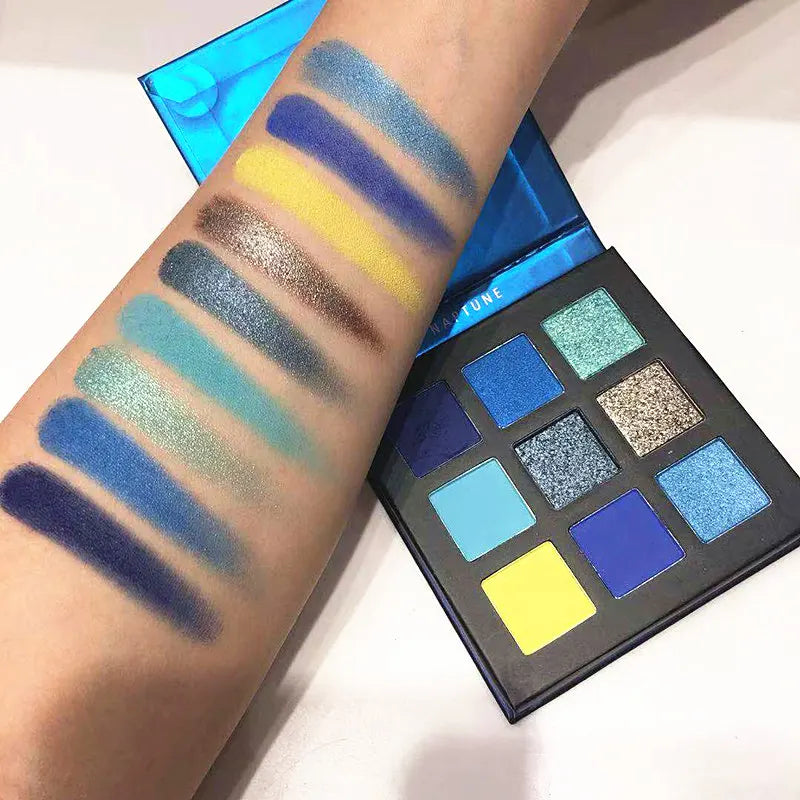 Beauty Glazed 9-Color Eyeshadow Palette – Matte & Shimmer, Long-Lasting Waterproof