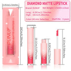 Diamond Glitter Liquid Lip Gloss – Long-Lasting, Waterproof, Non-Stick, Metallic Shine