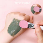 Double-Ended Silicone & Bristle Face Mask Brush