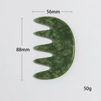 Natural Jade Comb Gua Sha Scraping Massage Tool