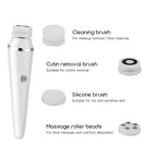 4-in-1 Electric Facial Cleansing Brush – Rechargeable & Waterproof