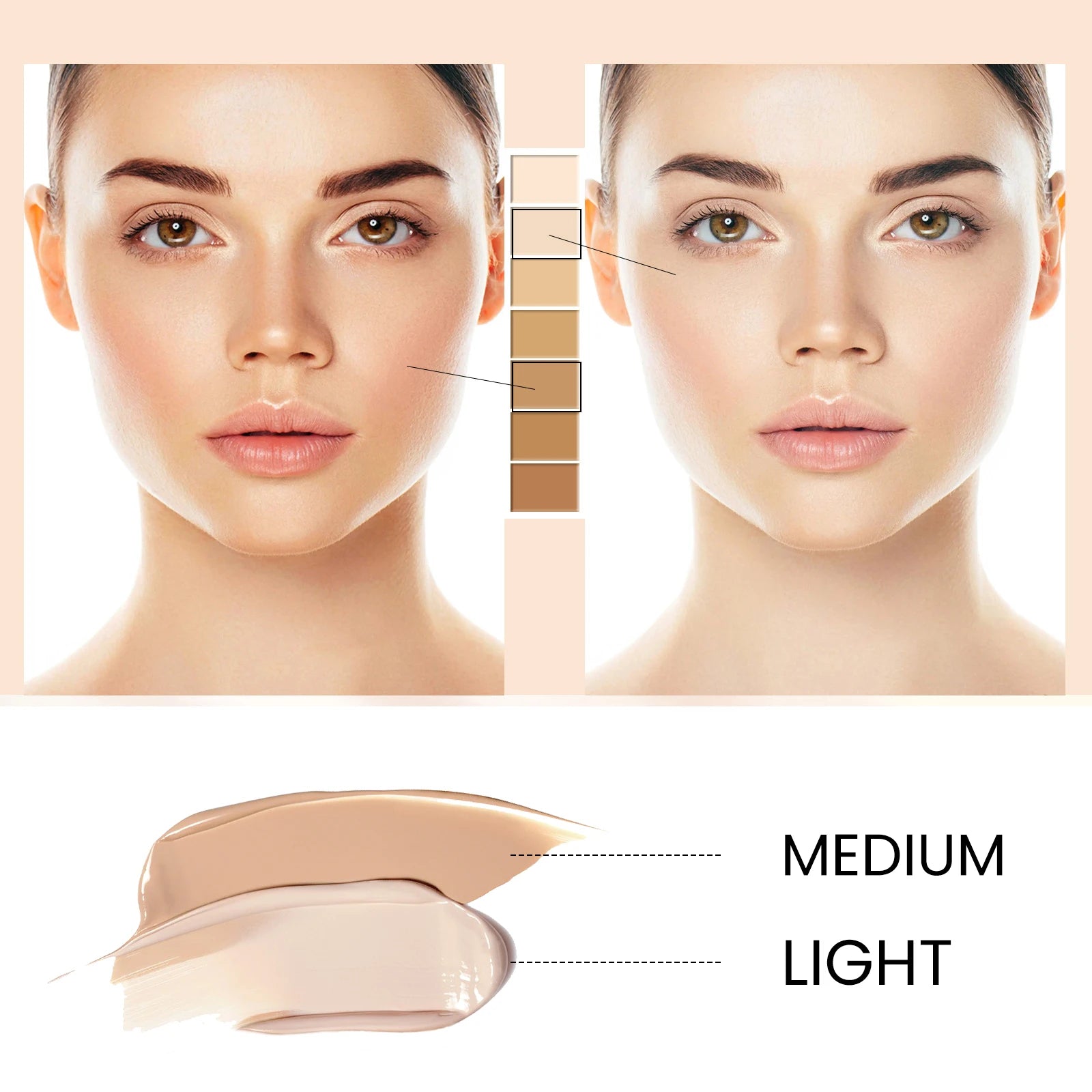 CC+ Cream Foundation – SPF 50+ Whitening & Moisturizing Korean Makeup