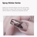 Creative Cute Hollow Nail Stickers Set - Airbrush Stencils Spray Templates for Nail Art - Heart Butterfly Bear Designs