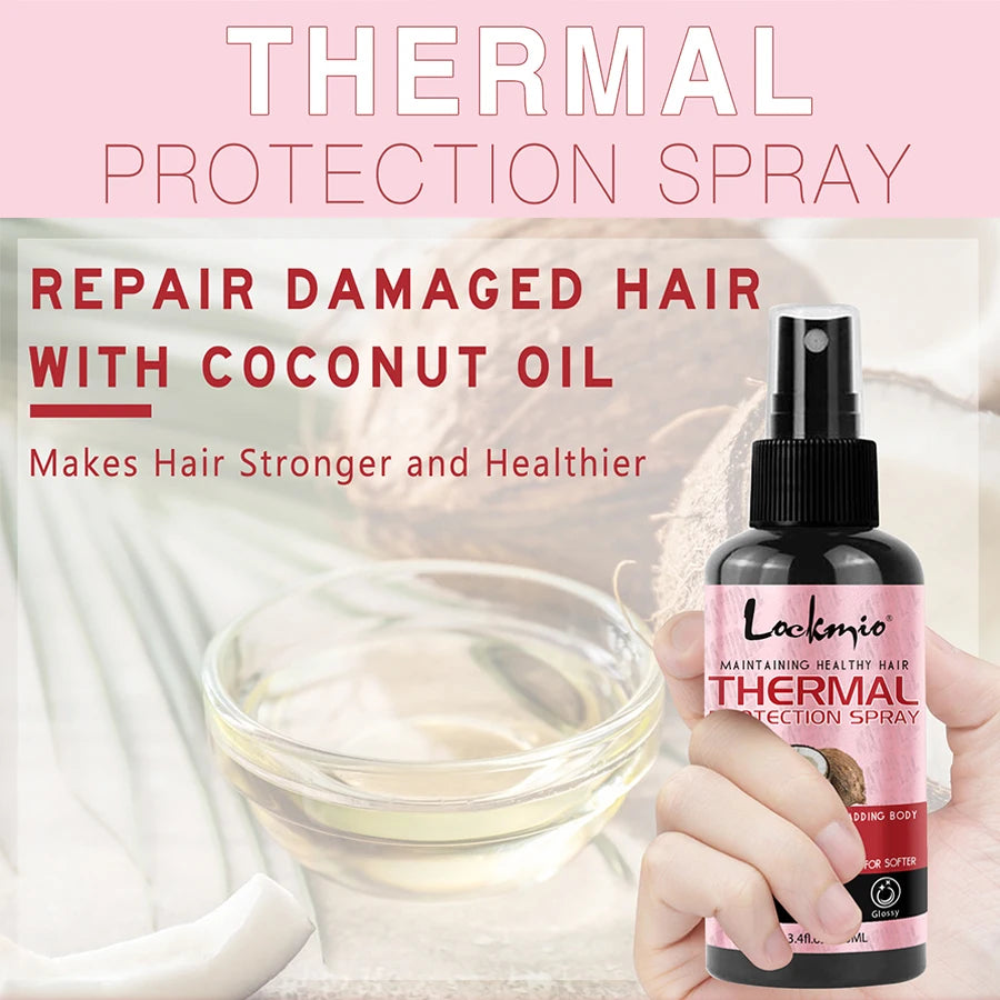 Heat Protection Spray 100ml – Smooth, Repair & Frizz Control for Salon-Style Hair