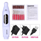 Electric Nail Drill Machine – Professional Manicure Milling Cutter & Nail Art Drill Pen for Salon Use