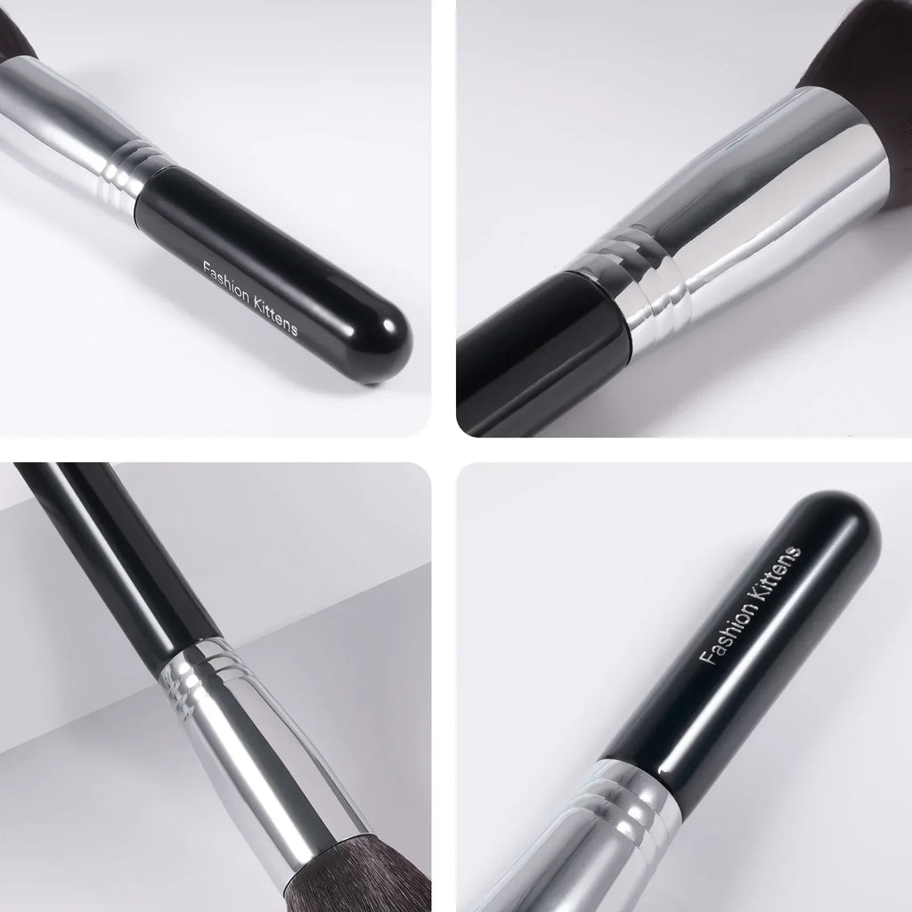Professional Black Powder & Makeup Brush – Foundation, Blush, Bronzer