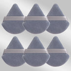 6 Pcs Triangular Makeup Sponge Puffs Soft Skin-Friendly Foundation Blenders for Home or Travel Use