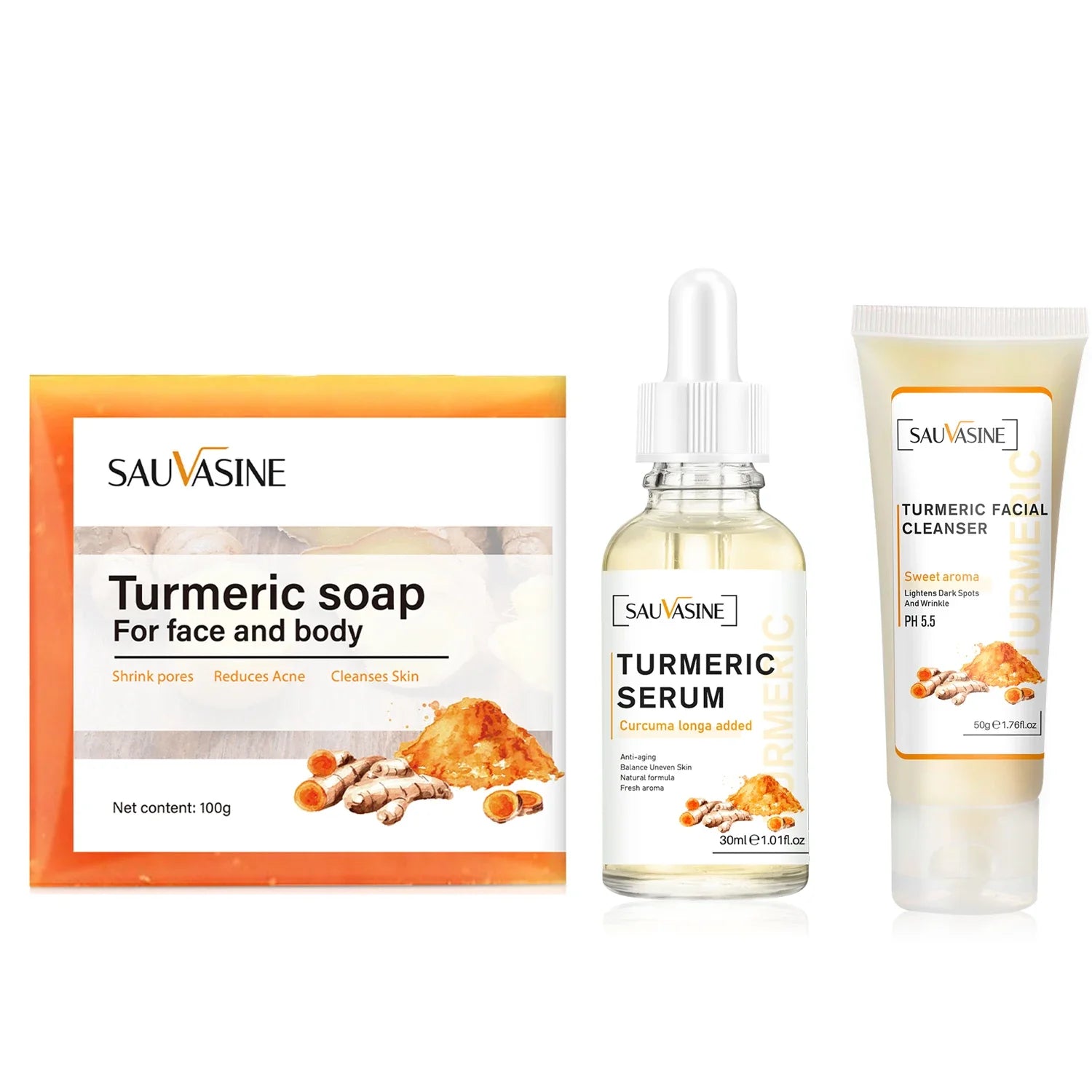Turmeric Brightening Cleanser – Deep Clean, Acne & Dark Spot Care