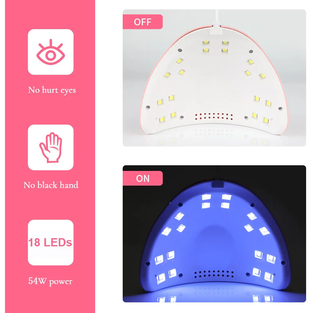 Multifunction UV/LED Nail Lamp – Professional Gel Dryer & Nail Tool