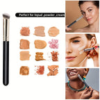 Luxury Under Eye & Nose Contour Brush – Dense Bristles for Flawless Coverage