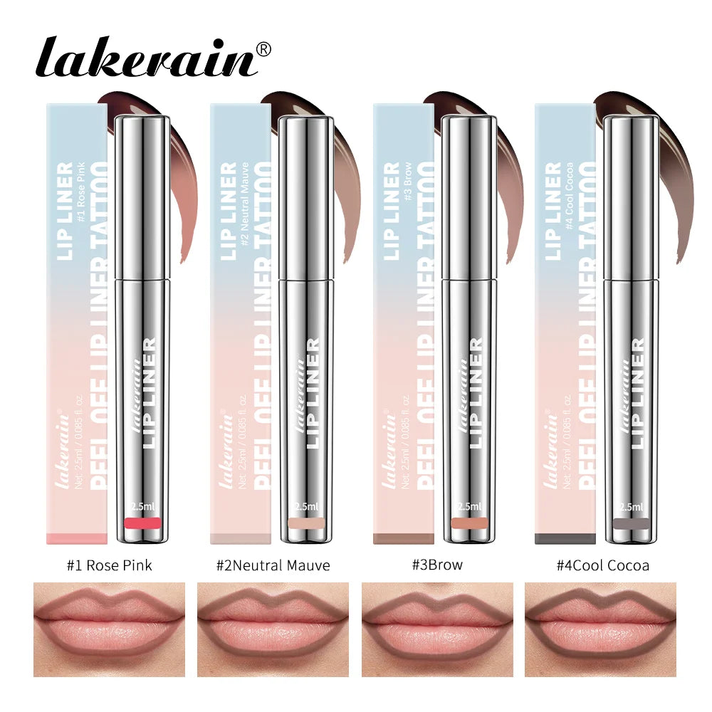 Vitamin E Waterproof Liquid Lip Liner – Long-Lasting with Hyaluronic Acid