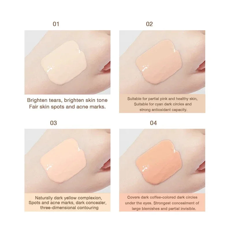 Waterproof Liquid Concealer & Foundation | Oil-Control, Brightening, Full Coverage