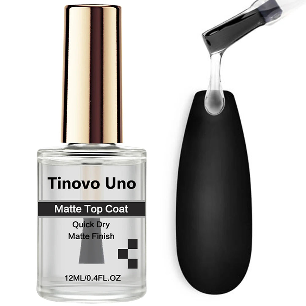 Matte Top Coat Nail Polish – Quick Dry, Long-Lasting Finish (12ML)