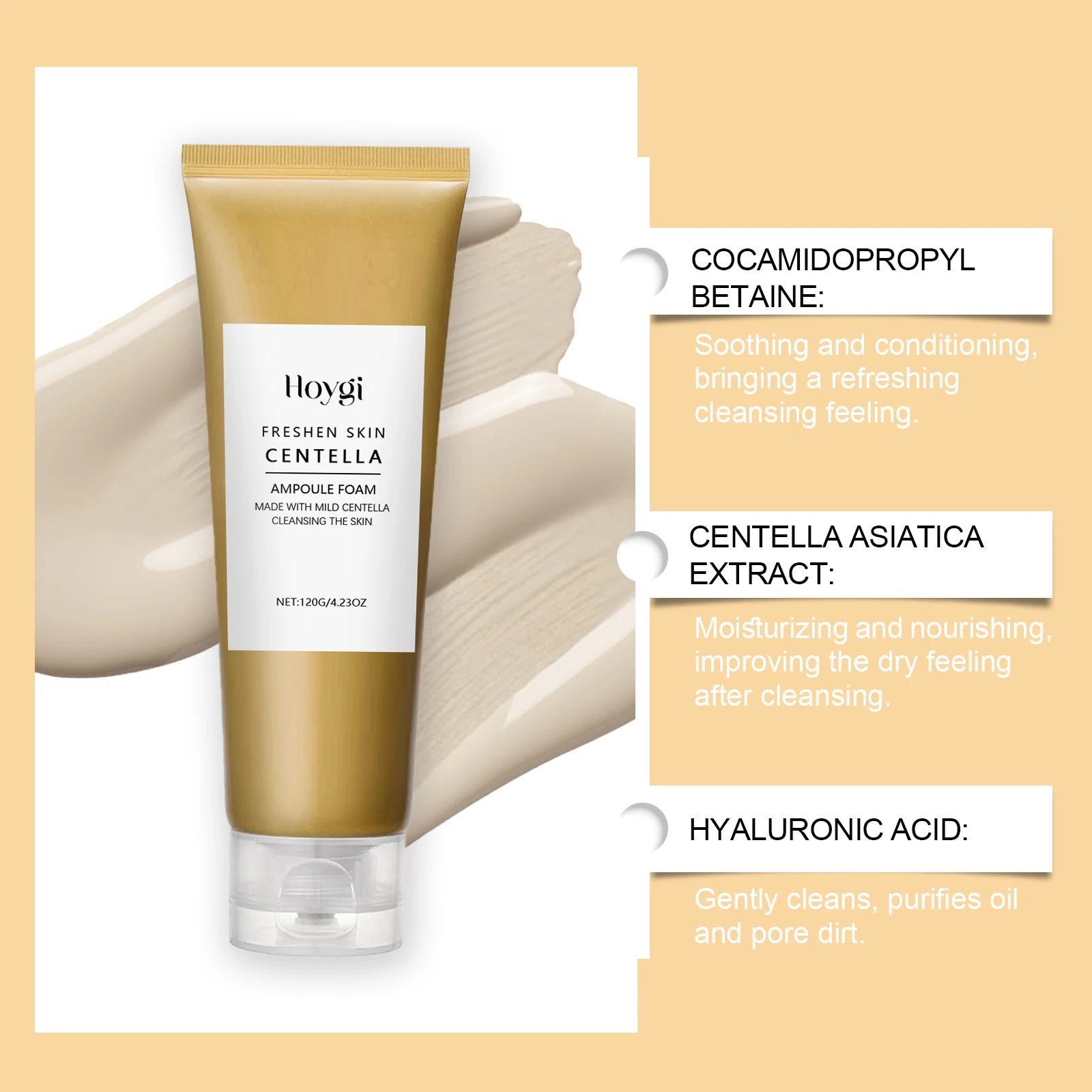 Centella Low pH Deep Cleansing Foam – Hydrating, Soothing, Exfoliating Face Wash