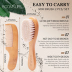 Deep Pore Face Cleansing Brush – Professional Fiber Exfoliating Brush with Wooden Handle