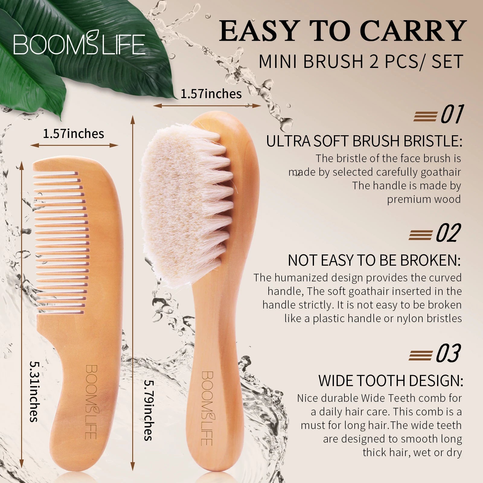Deep Pore Face Cleansing Brush – Professional Fiber Exfoliating Brush with Wooden Handle