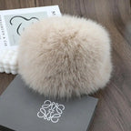 Women’s Faux Fox Fur Winter Hat – Warm Snow Ski Cap, Windproof Russian Style Ear Warmer Bonnet