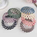 1PC/4PCS/7PCS Fashion Matte Bird Nest Hair Claw Clips – Stylish Ponytail Hair Accessories for Women & Girls