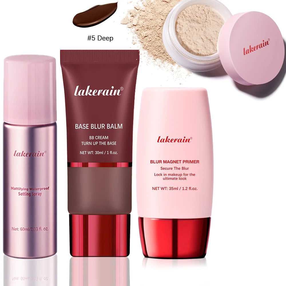 Ultimate Blurring Setting Kit – Travel Size Waterproof Primer & Powder for Oil Control
