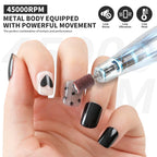 45,000RPM Professional Rechargeable Electric Nail Drill – Portable Nail File & Manicure Tool for Gel Polish