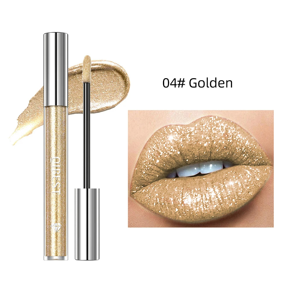 Diamond Liquid Lipstick – 6 Colors, Long-Lasting Waterproof Gloss