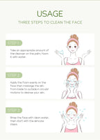Vitamin C Facial Cleanser – Deep Cleansing, Moisturizing, Blackhead Removal Skincare Foam