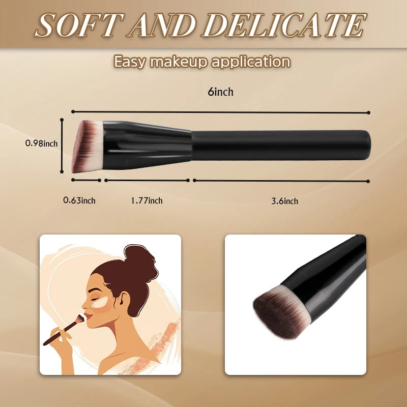 1PCS Makeup Brush – Foundation, Concealer, Powder, Blush & Contour with Box
