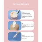 Double-Ended Silicone & Bristle Face Mask Brush