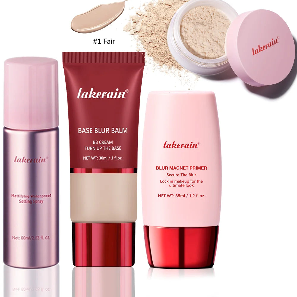 Ultimate Blurring Setting Kit – Travel Size Waterproof Primer & Powder for Oil Control