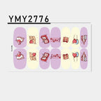 Pink Self-Adhesive Nail Sticker Strips – Foil Nail Art Set