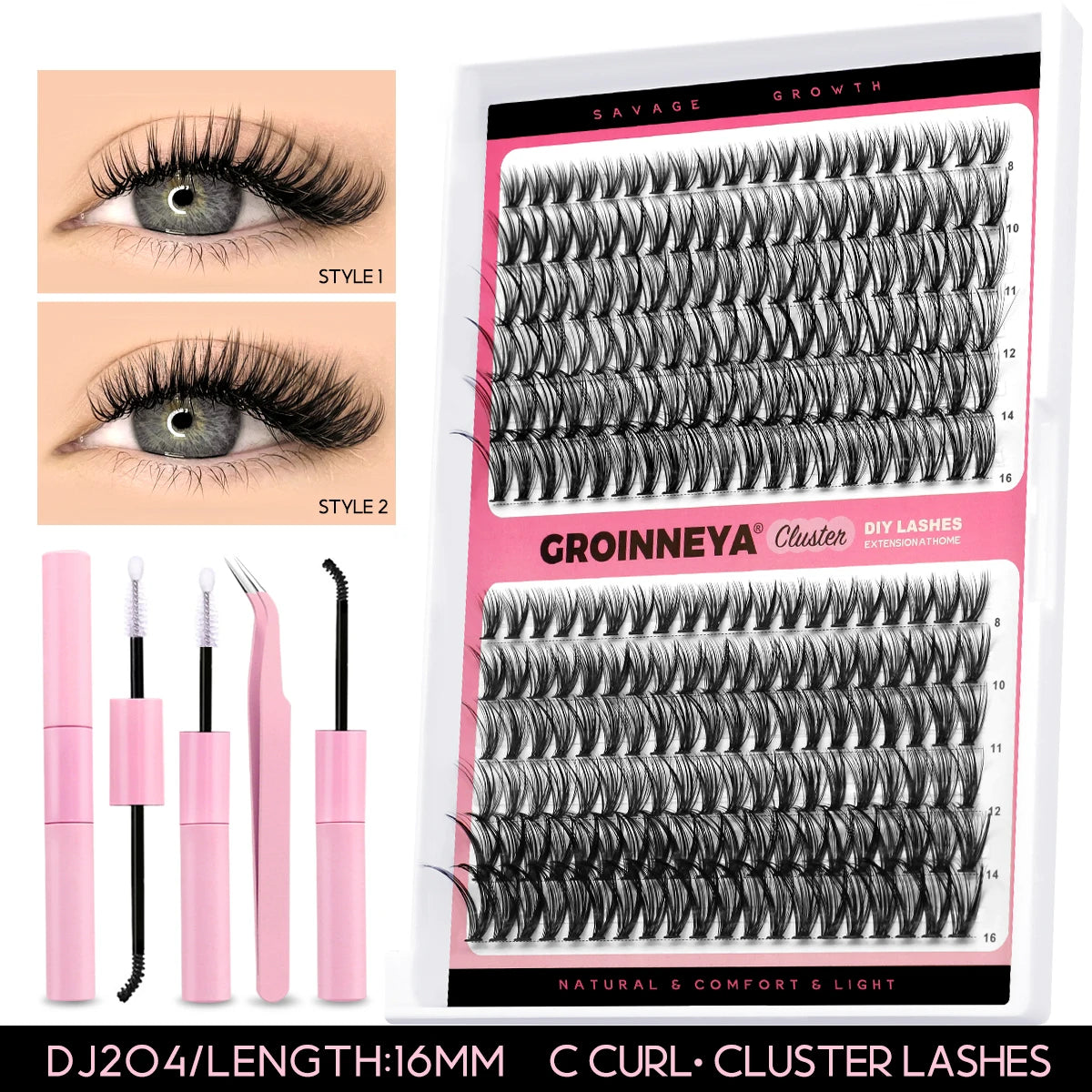 DIY Lash Clusters Kit with Bond, Seal & Remover