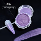 10g Gradient Pearl Nail Powder – Metallic Aurora Effect Glitter Dust for UV Gel Nail Art Decorations