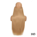 Fish Line Hair Extensions – Straight & Curly, 40/50/60cm, Daily Wear