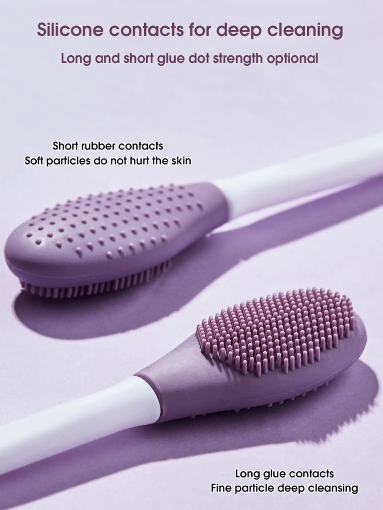 Double Head Silicone Mask & Cleansing Brush – Face Wash Massager and Mud Mask Scraper Tool for Skincare Routine