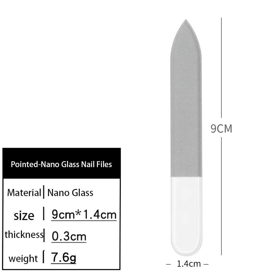 Nano Glass Nail File – Professional Washable Polishing Tool for Shiny, Smooth Nails