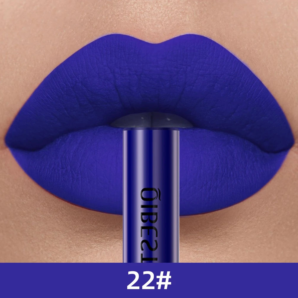 24 Colors Matte Liquid Lipstick Set – Long-Lasting, Waterproof, Non-Stick Velvet Lip Gloss