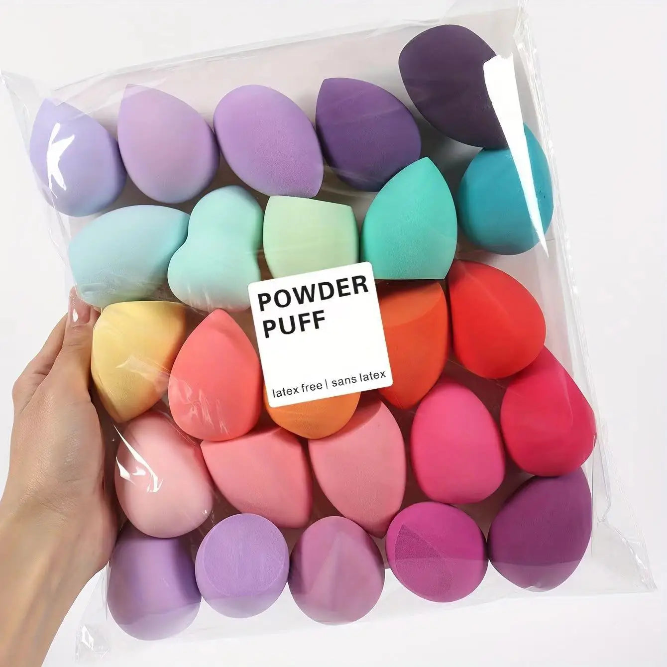 7PCS/18PCS Makeup Sponge Set – Dual-Use Dry & Wet Beauty Blenders for Liquid, BB Cream & Powder Application