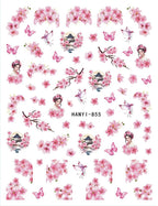 3D Floral & Butterfly Nail Art Stickers